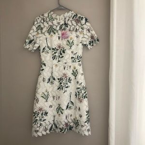 Floral Lace Knit Dress by ChicWish